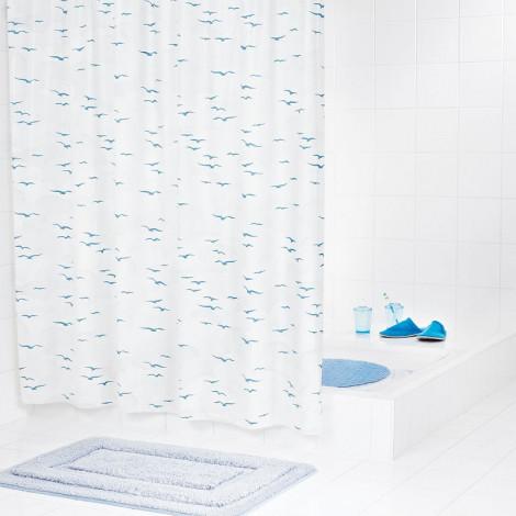 Штора для ванной комнаты Ridder Sylt синий/голубой 240x180 32413 купить в Москве по цене от 2213р. в интернет-магазине mebel-v-vannu.ru