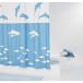 Штора для ванной комнаты Ridder Flipper синий/голубой 180x200 32333 купить в Москве по цене от 1758р. в интернет-магазине mebel-v-vannu.ru