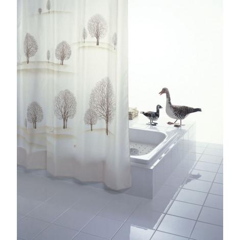 Штора для ванной комнаты Ridder Park бежевый/коричневый 180x200 47838 купить в Москве по цене от 4478р. в интернет-магазине mebel-v-vannu.ru