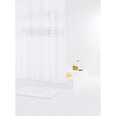 Штора для ванной комнаты Ridder Paillette серый/серебряный 180x200 48327 купить в Москве по цене от 7027р. в интернет-магазине mebel-v-vannu.ru