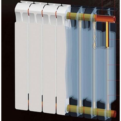 Радиатор водяной биметаллический Rifar Monolit 500 4 секции купить в Москве по цене от 4920р. в интернет-магазине mebel-v-vannu.ru