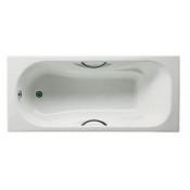 Чугунная ванна Roca MALIBU 2333G0000 170х70 см с отверстиями для ручек купить в Москве по цене от 74991р. в интернет-магазине mebel-v-vannu.ru