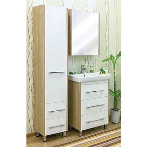 Комплект мебели Sanflor Ларго 60 белый купить в Москве по цене от 33110р. в интернет-магазине mebel-v-vannu.ru