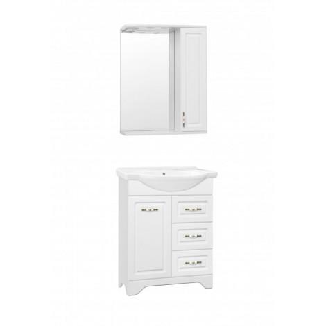 Комплект мебели Style Line Олеандр 2 65 белый 3 ящика купить в Москве по цене от 25515р. в интернет-магазине mebel-v-vannu.ru