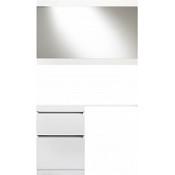 Комплект мебели Style Line Даллас 100 Люкс Plus напольная, белая купить в Москве по цене от 34194р. в интернет-магазине mebel-v-vannu.ru