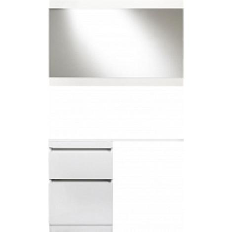 Комплект мебели Style Line Даллас 100 Люкс Plus напольная, белая купить в Москве по цене от 35424р. в интернет-магазине mebel-v-vannu.ru