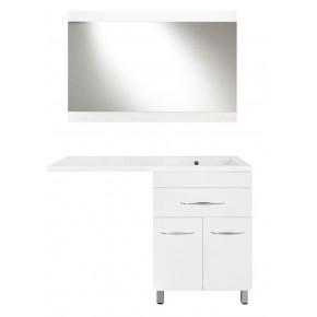 Комплект мебели Style Line Валеро 60 Люкс Plus напольная, белая