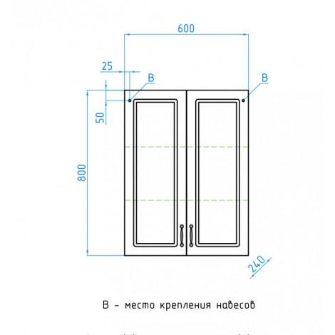Шкаф подвесной Style Line Олеандр 2 60 белый купить в Москве по цене от 10015р. в интернет-магазине mebel-v-vannu.ru