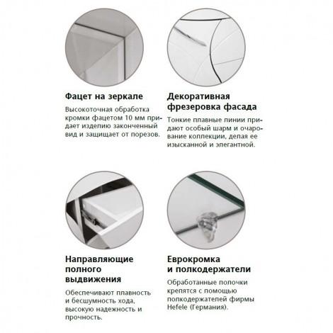 Зеркало-шкаф Style Line Амелия 65 купить в Москве по цене от 8890р. в интернет-магазине mebel-v-vannu.ru