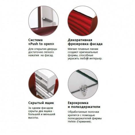 Зеркало-шкаф Style Line Вероника 80 купить в Москве по цене от 10494р. в интернет-магазине mebel-v-vannu.ru