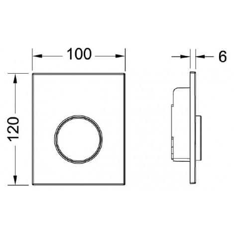 Кнопка смыва TECE Loop Urinal 9242640 белая антибактериальная 9242640 купить в Москве по цене от 20453р. в интернет-магазине mebel-v-vannu.ru