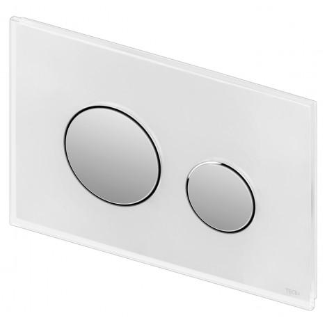 Кнопка смыва TECE Loop 9240660 белое стекло, кнопка хром 9240660 купить в Москве по цене от 23370р. в интернет-магазине mebel-v-vannu.ru