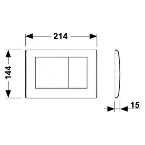 Кнопка смыва TECE Planus 9240321 хром 9240321 купить в Москве по цене от 15700р. в интернет-магазине mebel-v-vannu.ru