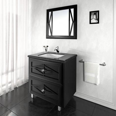 Тумба с раковиной Vod-ok Мишель 80-90 подвесная (2 ящика) купить в Москве по цене от 175450р. в интернет-магазине mebel-v-vannu.ru