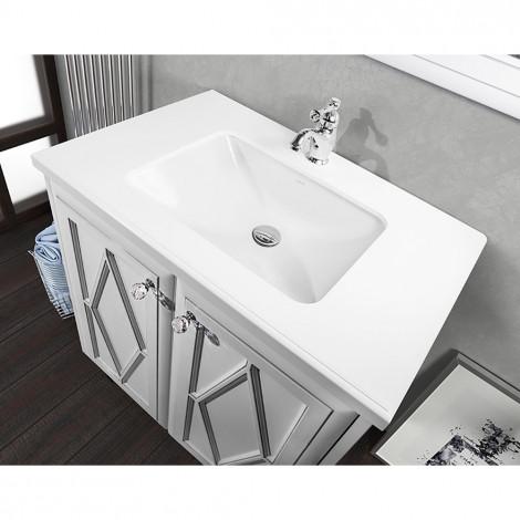 Тумба с раковиной Vod-ok Мишель 90-100 напольная (2 двери) купить в Москве по цене от 149798р. в интернет-магазине mebel-v-vannu.ru