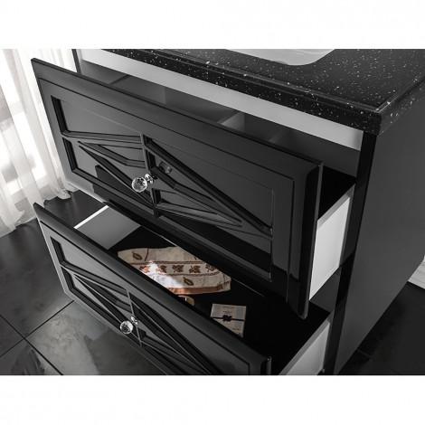 Тумба с раковиной Vod-ok Мишель 80-90 подвесная (2 ящика) купить в Москве по цене от 175450р. в интернет-магазине mebel-v-vannu.ru