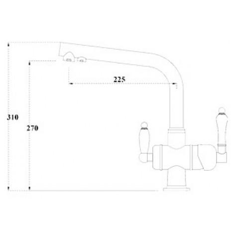 Смеситель Zorg Clean Water ZR 328 YF песочный для кухонной мойки купить в Москве по цене от 13028р. в интернет-магазине mebel-v-vannu.ru