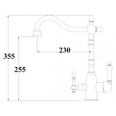 Смеситель Zorg Clean Water ZR 312 YF-33-BR для кухонной мойки купить в Москве по цене от 14950р. в интернет-магазине mebel-v-vannu.ru