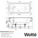 Чугунная ванна Wotte Start 150x70 купить в Москве по цене от 41726р. в интернет-магазине mebel-v-vannu.ru